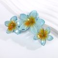 Colorful Vintage Flower HairClip for Women Shark Clip Claw Hairpin New Fashion Hair Accessories. 