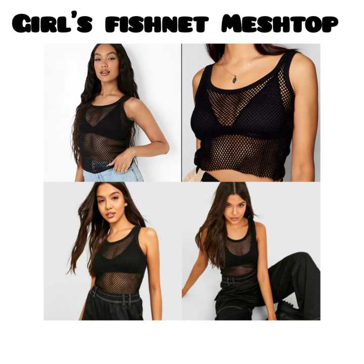 Sheer Mesh Top for women