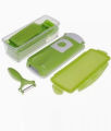 Nicer Dicer Plus 14-in-1 Vegetable Cutter, Fruit Slicer, Vegetable Peeler, All-in-One Vegetable & Fruit Slicer, Peeler & Grater. 