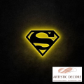 3D Superman Wall Lamp - Gaming Decor - Aesthetic room decor - Color Black. 