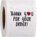 100 Pcs of 8 Types Floral Thank You Sticker for Seal Label Decoration Stationery Sticker. 