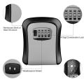 Key Lock Box Wall Mounted Aluminum alloy Key Safe Box Weatherproof 4 Digit Combination Key Storage Lock Box Indoor Outdoor. 