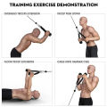 Handle Cable Pull Down the Horizontal Triangle Rope Horizontal Two-head Muscle Abdomen Side Traction Rope Heavy Drawing Rope Grip Workout Home Cable Attachment Handle Gym Press Tension Nylon Rope (Black/Red). 