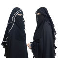 Parda-e-Khass Hijab Niqab Butterfly Chiffon Silk Jetblack Be Hijabi Exclusive. 