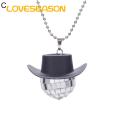 Loveseason Cowboy Hat Ornament Shiny Car Rear View Mirror Hanging Cowgirl Hat Disco Ball. 