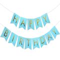 Happy Birthday Blue and Gold Theme Set ( 1 Pc Blue Birthday banner-30 Pc Balloons Gold -Blue & white-1 Pc Curtains 6 Feet Length and 3.5 Feet Width ) Birthday & Party Decorations -Birthday Items Birthday Accessories -Blue & Gold Theme. 