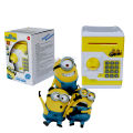 ATM Machine Saving Box Piggy Bank Electronics Money Safe Lock - Minion. 