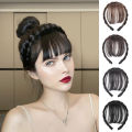 【ETOP】Wig Bangs Hair Hoop Braid Headband Instant Hair Bangs Twist Braid. 