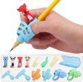 Pack Of 3 Children Pencil Holder Tools Silicone Two Finger Pencil Grip. 