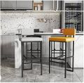 Kitchen Counter Bar Stools, pack of 1, High Stools, Bar Chairs, Modern Bar Cabinets Chair with Comfortable Backrest and Foot Pedal for Living Room, Dining Room, Kitchen (White .Black Golden. 75 cm). 