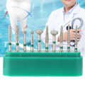 10pc Dentistry Stainless Steel 1.6mm Round Handle Dental Burs Drills Kit. 