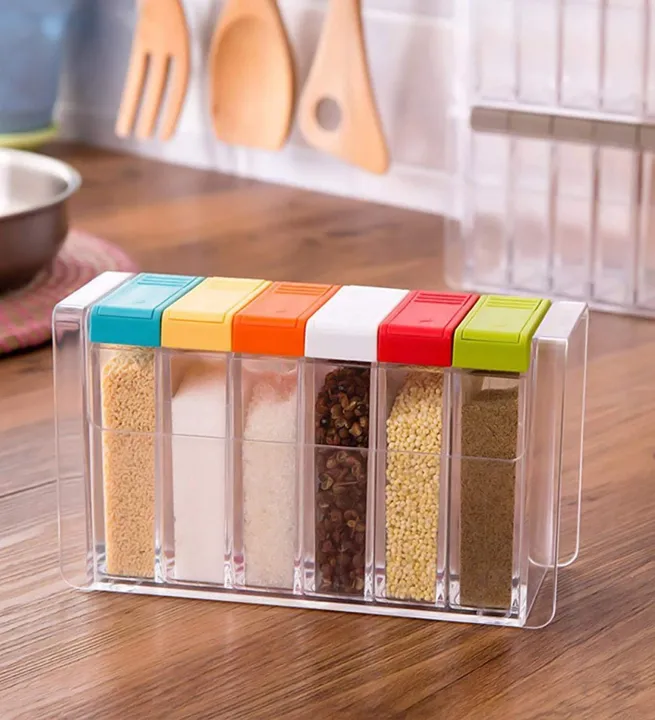 6%20PCs%20Jar%20Spice%20Rack%20Pepper%20Salt%20Spice%20Masala%20Box%20Storage%20Multipurpose%20Acrylic%20Kitchen%20Spice%20Rack,%20Dining%20Table%20Spice%20Jar%20Spice%20Set%20-%20Image%204