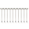10Pcs 2Led Street Lamp 1:100 Scale Street Light Mini Lamppost. 