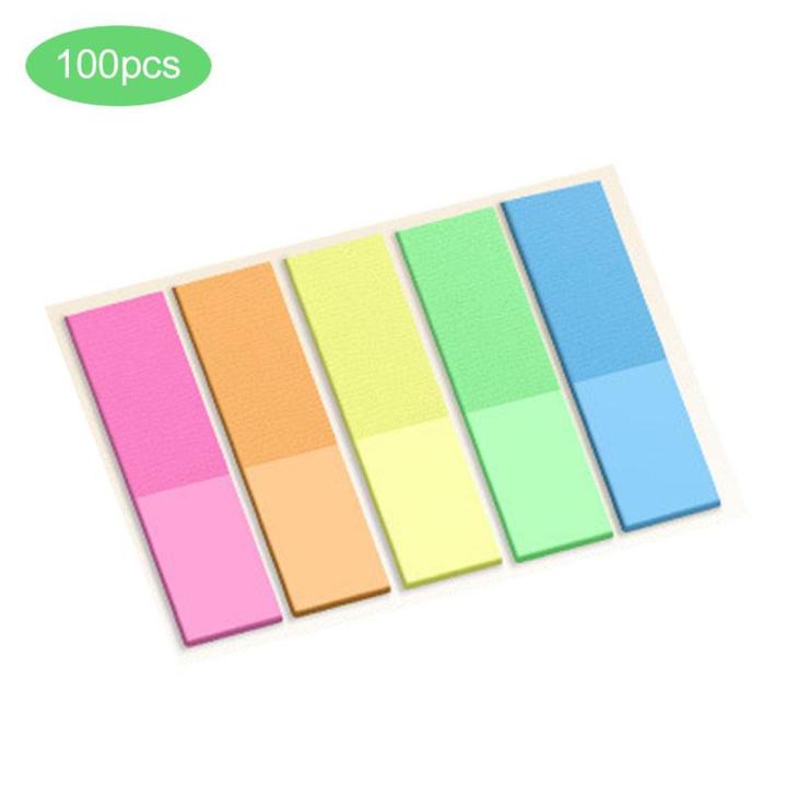 Florescent neon stickers multicolored,bookmark stickers for your notes, books indexing write able, Documents indexing & bookmark Quality product sticky notes  Pack of 3  bookmark stickers