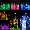 Cap Bottle Stopper LED String Fairy Lights Battery Box Copper Wire String Light For Festival Decor fairy lights, LED Battery Operated. 