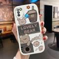 BILI for Infinix Smart 5 / X657 / X657B Cover Music Bear Lens Protection Soft PU Leather Phone Cases. 