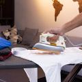 Geepas 1200W Heavy Weight Dry Iron 2.5 Kg - Automatic Dry Iron, Electric Iron Teflon Plated Sole Plate, Durable Heavy Weight Iron Box|. 