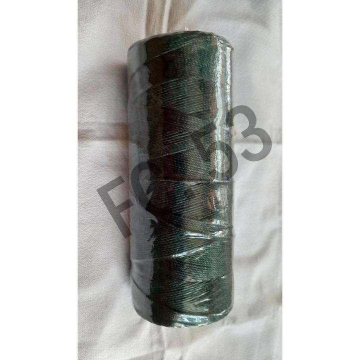 Polyester Yarn (Qureshia Thread - 24No) - Bottle Green / Kai Green Dhaga - Crochet Work