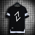 Green Home Summer T-shirt Letter Print Pullover Short Sleeve Men Top. 