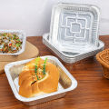 【New and Improved】 10pcs Disposable Square Air Fryer Baking Tin Container.