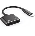 2-in-1 Lightning Splitter Adapter for iPhone 7+ – Audio and Charging, No B. 