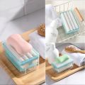 Rolling Soap Dispenser - Hands-Free Soap Roller Box for Bathroom, Kitchen & Sink - Foaming Soap Holder Tray, Soap Storage Container, Rotating Soap Box, Soap Rolling Brush, Soap Saver, Easy Soap Dispensing PROMISE TO SELL. 
