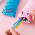 Creative caterpillar zipper pencil case school Stationery storage bag cute Pen holder student pen case for kids Kawaii pen bags. 