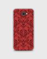 Samsung A310 , A3 2016 Cover In Hybrid Soft Case Cover Tpu Red Floral Print - 1Cover2154-. 