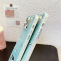 【Ready stock+COD】Korean Ins Mint Green Bow Unique Laser Phone Case for IPhone 15 14 13 Pro Max 12 11 Pro Max for IPhone 11 12 13 14 15 Pro Capa. 