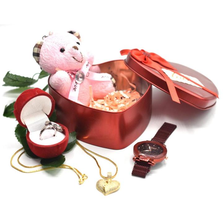 Valentine Gift Deal With Heart Shape Box For Girl