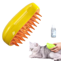 Steamy Cat Brush - Cat Steam Brush, Steamy Cat Brush - 3 In1 Cat Steam Brush, Cat Hair Brush, Rechargeable-Green. 