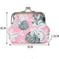 Printed Coin Purse Stylish Mini Colorful Wallet Cotton Fruit Clutch for Women Girls Ladies Use Travel Gifts Casual Shopping. 