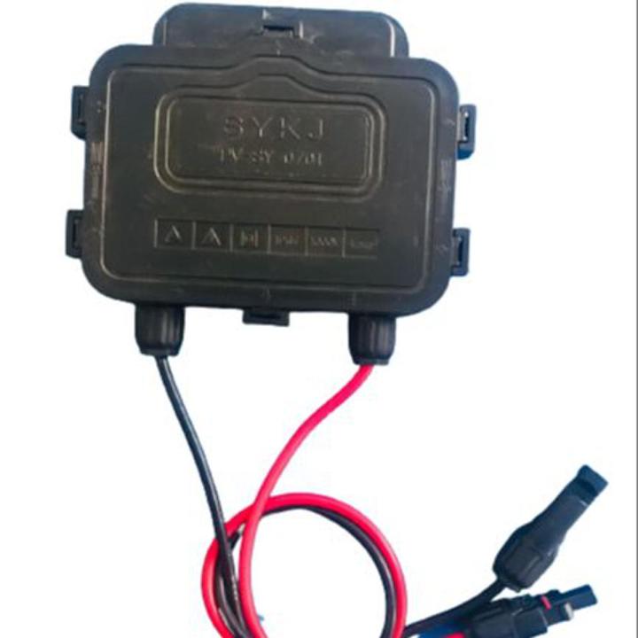 IP65 Waterproof PV Solar Panel Diode Junction 4 Lane Box DC 15A 1000V Black 100watt- 250watt