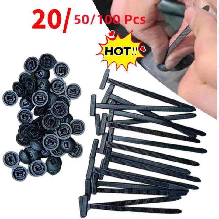 100 Attaches Serre-câble Nylon  - Fixation Rapide Pour Câbles, Tuyaux, Garde-boue - Urgence Voiture, Bricolage - 2