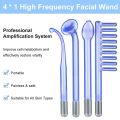 Hair Comb Dandruff Removal Glass Smoothes Hair Comb Shaped Probe For High Frequency Facial Wand Nozzles Purple Light. 