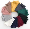 Pack Of 3 Multicolor Plain Hi-necks For Kids. 