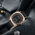 MODIYA Top Quality Square Retro Watch for Men PU Leather Strap Men's Wristwatch Clock Watches Leisure Sports Jewelry Gift. 