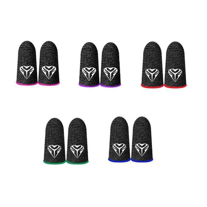 10PCS Gaming Finger Superconducting Electric Fibre 28 Knitted Sleeve Breathable Fingertips for PUBG Mobile Games