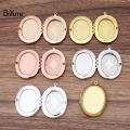 BoYuTe (5 Pieces/Lot) Oval 30*40MM Cabochon Base Blank Locket Diy Handmade Photo Locket Pendant Jewelry Acceosrries. 