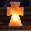 7 Color Changing USB Himalayan Salt Cross shape Lamp for Home Decoration, Pink salt lamp, Salt lamp bulb, Rock salt lamp, Asthma and Allergy Patients to Clean room Atmosphere. Glory Art. 