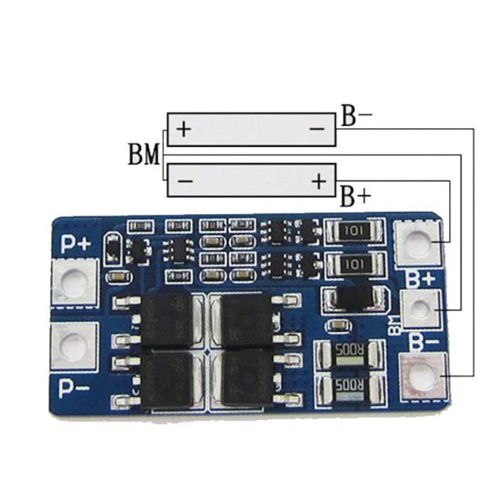 2S 10A Li-ion 7.4v 8.4V 18650 BMS PCM 18A Peak Current Battery Protection Board bms Pcm For Li-ion Lipo Cell Pack