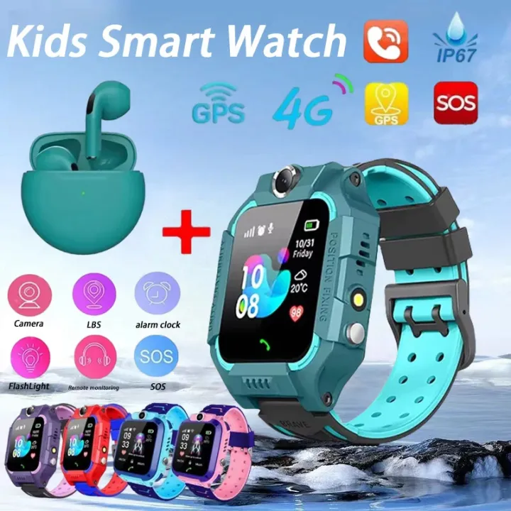New Kids Smart Watch SOS Antil-lost GPS Location Camera Card Call IP67 ...