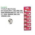 10 Pcs AG4, LR626,H, 377A, SR626SW, 377-  1.5V Alkaline Button Coin Cell Battery. 