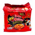 Ramen Buldak 2x Spicy Hot Chicken Flavor Noodles Red 140g 5pc Packs. 
