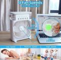 portable 3 in 1 Fan aircondioner household small air cooler Led Night lights humidifier air adjustment home fans.. 