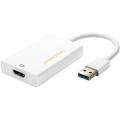 CableCreation HD 1080P@ 60Hz USB 3.0 To HDMI-Compatible Adapter External Graphics Card Audio Video Converter Cable for PC TV. 