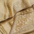 Gold Floral Banarsi Jamawar Fabric for Shirts/Trousers - 2.5 Yards. 