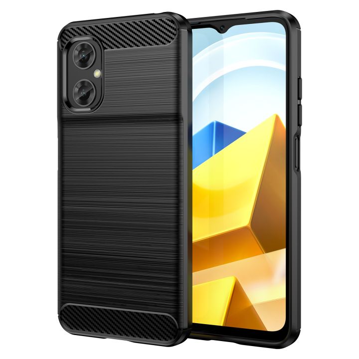 New arrival- For Xiaomi Redmi Note 11R Brushed Texture Carbon Fiber TPU ...
