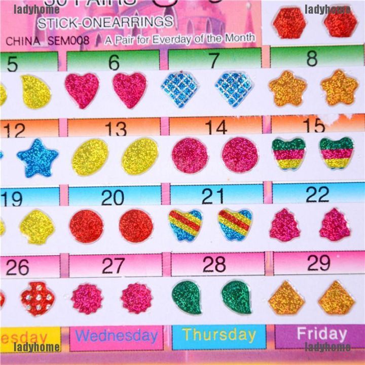 1Sheet%20Colorful%20Kid%20Crystal%20Stick%20Earring%20Sticker%20Kids%20Jewellery%20Party%20Toy%20Gift%20-%20Image%207