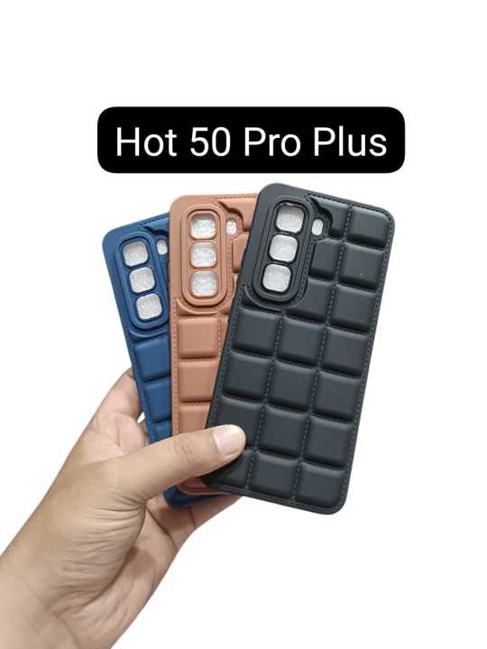 Infinix Hot 50 Pro Plus Back Cover Soft Puffer Down Jacket Bubble Camera Protection Infinix Hot 50 Pro Plus Phone Case